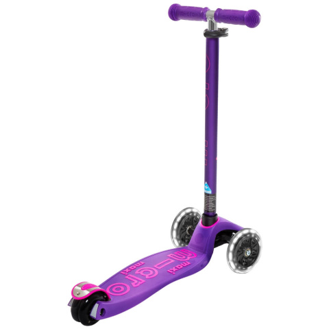 Hulajnoga dziecięca Maxi MICRO Deluxe świecące koła LED fioletowa