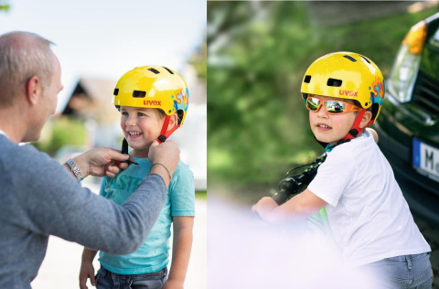 Kask rowerowy dziecięcy UVEX Kid 3 (czarny, M/51-55)