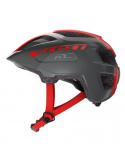 Kask rowerowy dziecięcy SCOTT Spunto RC Helmet (czarno-czerwony, M/50-56)