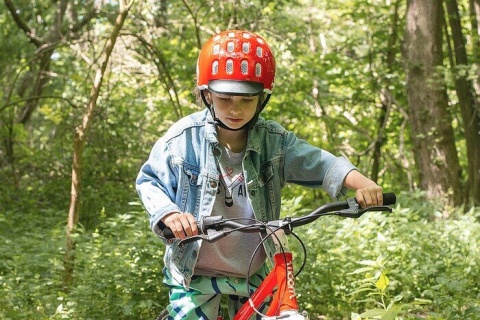 KASK ROWEROWY DZIECIĘCY WOOM KIDS 2 RED XS 46-50CM