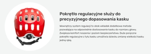 KASK ROWEROWY DZIECIĘCY WOOM KIDS 2 RED XS 46-50CM