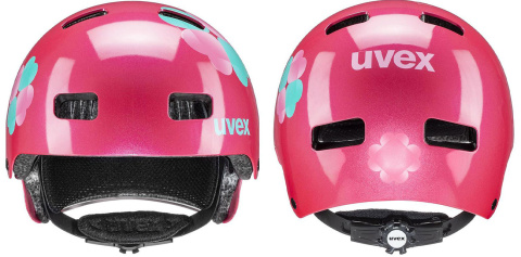Kask rowerowy dziecięcy UVEX Kid 3 (różowy, M/51-55)