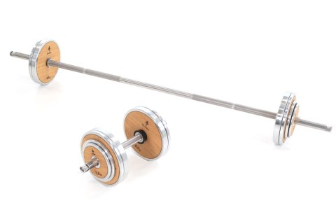 Zestaw obciążeń ze stojakiem NOHRD WeightPlate Tower Club Jesion