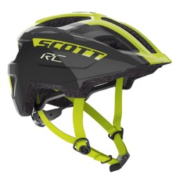 Kask rowerowy dziecięcy SCOTT Spunto RC Helmet (black/radium yellow, M/50-56)