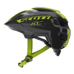 Kask rowerowy dziecięcy SCOTT Spunto RC Helmet (black/radium yellow, M/50-56)