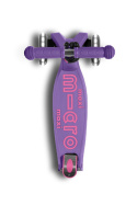 Hulajnoga dziecięca Maxi MICRO Deluxe świecące koła LED składana fioletowa