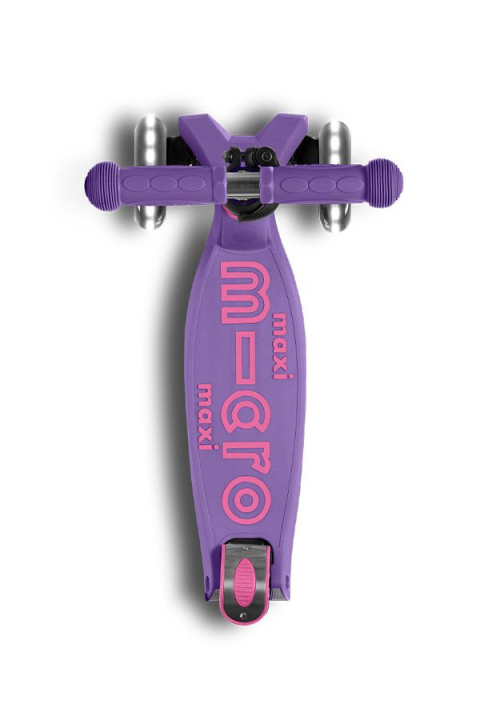 Hulajnoga dziecięca Maxi MICRO Deluxe świecące koła LED składana fioletowa