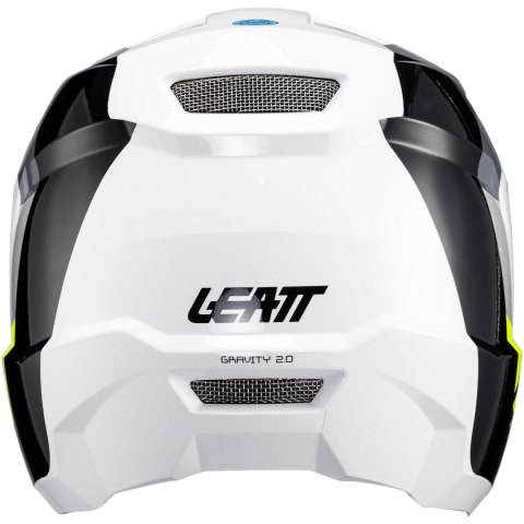 Kask rowerowy LEATT MTB Gravity 2.0 V24 Helmet (biało-czarny, XL/61-62)