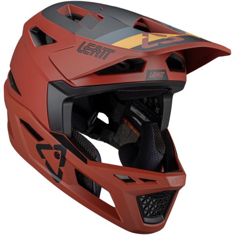 Kask rowerowy LEATT MTB Gravity 4.0 V25 Helmet (czerwony, L/59-60)