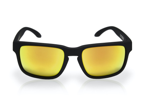 Okulary sportowe NEON Street BLACK, szkła czerwone