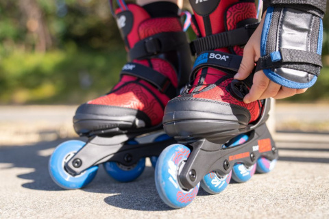 Rolki dziecięce regulowane K2 Raider Boa, rozmiar L (35-40)