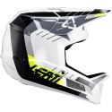 Kask rowerowy LEATT MTB Gravity 2.0 V24 Helmet (biało-czarny, M/57-58)