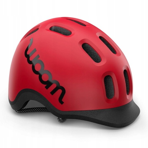 Kask rowerowy dziecięcy WOOM Ready (czerwony, S/50-53)