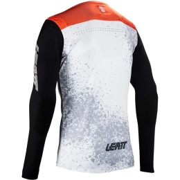 Koszulka rowerowa Leatt Jersey MTB Gravity 5.0 biała, rozmiar XL