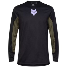 Koszulka FOX młodzieżowa z długim rękawem - Defend Park (black, rozmiar YL)