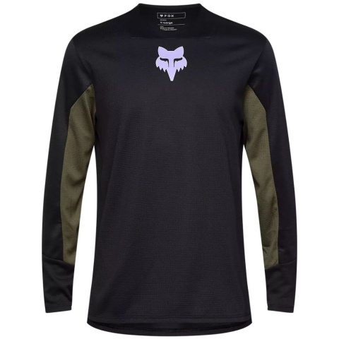 Koszulka FOX młodzieżowa z długim rękawem - Defend Park (black, rozmiar YL)