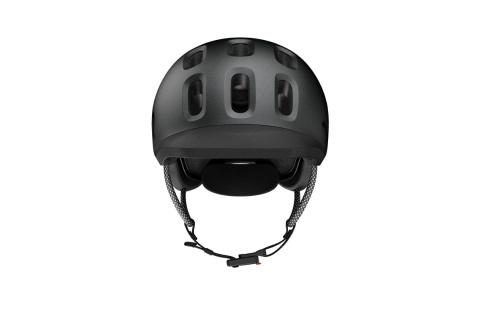 Kask rowerowy dziecięcy WOOM Ready (Charcoal Metallic, M/53-57)