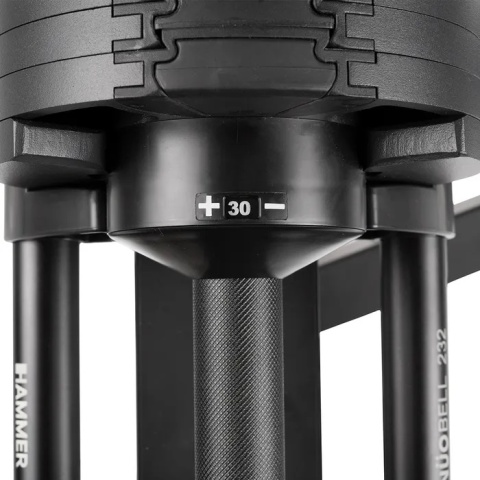 Zestaw hantli regulowanych ze stojakiem HAMMER SMARTLOCK 2x32 kg