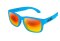 Okulary dziecięce NEON Jocker niebieskie (cyan fluo), szkła czerwone