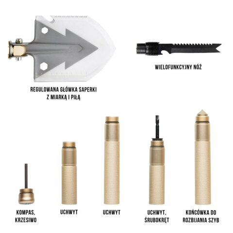 MACGYVER SAPERKA TAKTYCZNA 14 W 1 MULTITOOL 102277