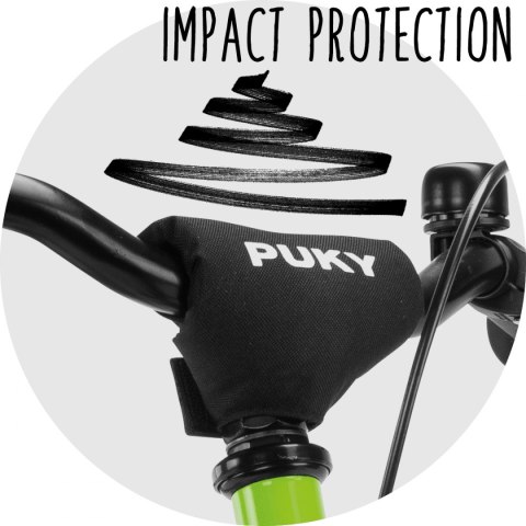 ROWER DZIECIĘCY PUKY Steel 16 KIWI/BIAŁY 4116