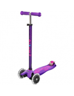 Hulajnoga dziecięca Maxi MICRO Deluxe świecące koła LED fioletowa