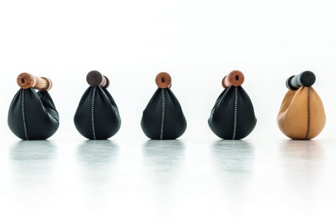 Hantle NOHrD SwingBell 2-8 Kg z tablicą Board Oak Dąb Skóra