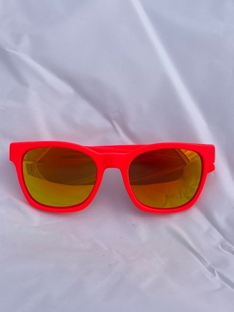 Okulary sportowe NEON Thor czerwone (red fluo), szkła czerwone