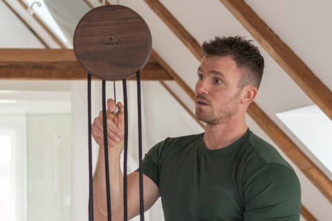 Trenażer do ćwiczeń w zawieszeniu NOHrD Sling Oxbridge Wiśnia