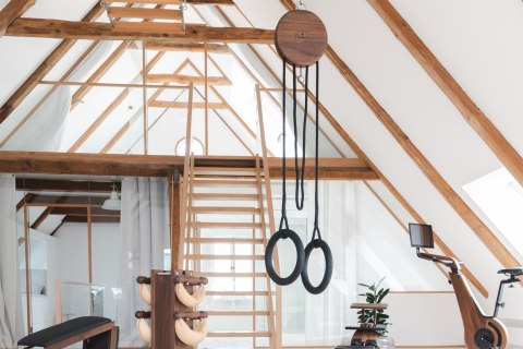 Trenażer do ćwiczeń w zawieszeniu NOHrD Sling Oxbridge Wiśnia