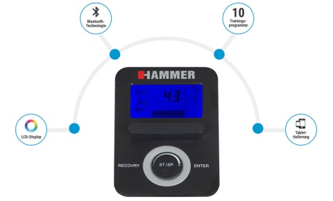 Rower spiningowy HAMMER RACER S (magnetyczny)
