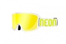 Gogle narciarskie NEON ASPEN I White Yellow Fluo, Szyba: Gold