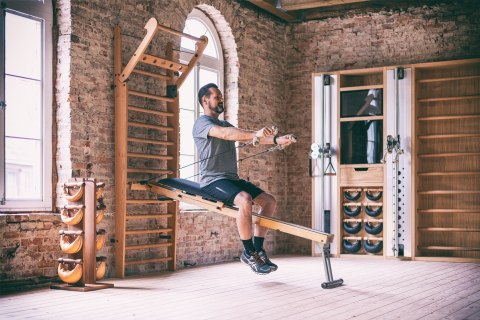 Ławka do ćwiczeń NOHrD CombiTrainer do WallBars Oak Dąb