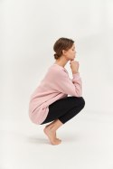 Bluza do jogi COZY AF Oversize Sweatshirt - glowing pink