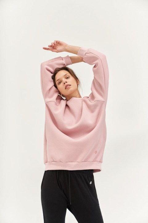 Bluza do jogi COZY AF Oversize Sweatshirt - glowing pink
