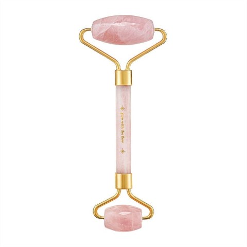 Roller do masażu twarzy GLOW - KWARC RÓŻOWY