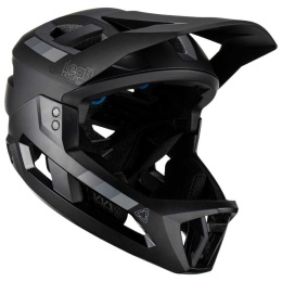 LEATT KASK ROWEROWY MTB ENDURO 2.0 (WYPINANA SZCZĘKA) V23 STEALTH KOLOR CZARNY ROZMIAR L (59-63 cm)