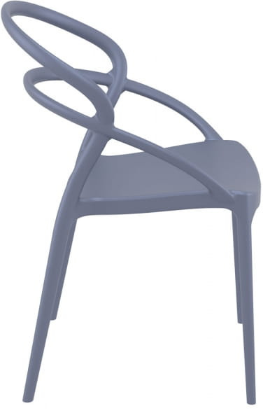 KRZESŁO SIESTA PIA SZARE