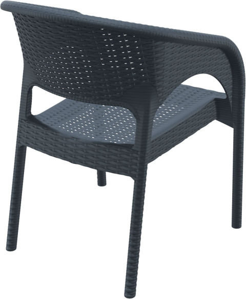 KRZESŁO SIESTA TECHNORATTAN PANAMA SZARE