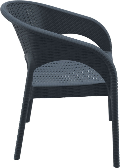 KRZESŁO SIESTA TECHNORATTAN PANAMA SZARE