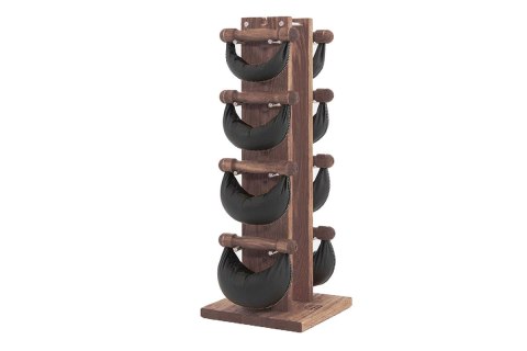 Hantle NOHRD SwingBell 2-8 Kg ze stojakiem Tower Oak Vintage Skóra