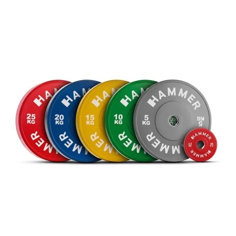 Obciążenie bumper HAMMER 50mm 2,5 kg Obciążenie bumper HAMMER 50mm 2,5 kg