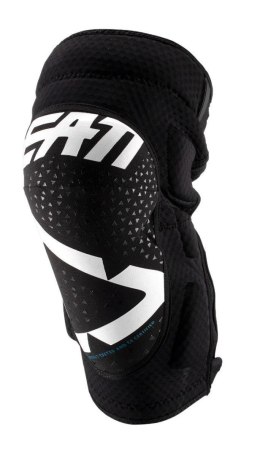 LEATT 3DF 5.0 ZIP KNEE GUARD WHITE/BLACK L/XL