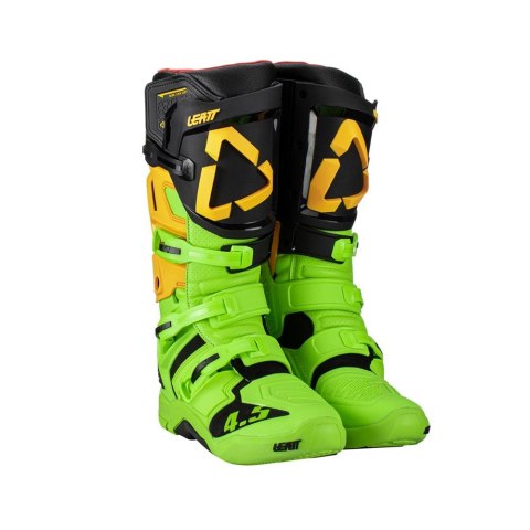 LEATT BUTY CROSS 4.5 BOOTS CITRUS KOLOR CZARNY/ZIELONY FLUO ROZMIAR 40.5 / 25.5 cm