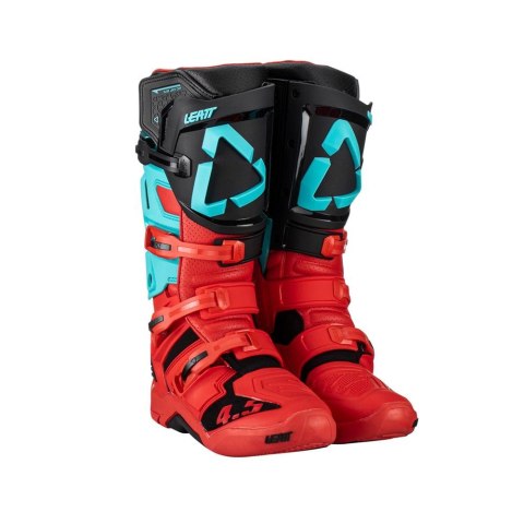 LEATT BUTY CROSS 4.5 BOOTS FUEL KOLOR CZARNY/CZERWONY/NIEBIESKI ROZMIAR 40.5 / 25.5 cm