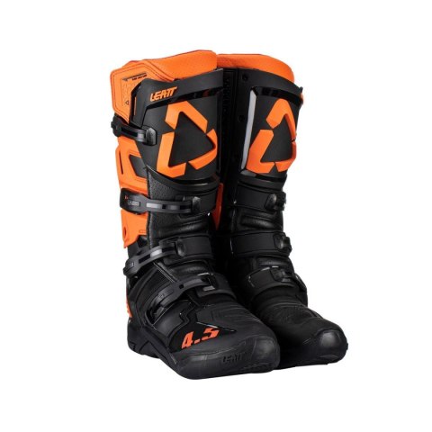 LEATT BUTY CROSS 4.5 BOOTS ORANGE KOLOR CZARNY/POMARAŃCZOWY ROZMIAR 40.5 / 25.5 cm