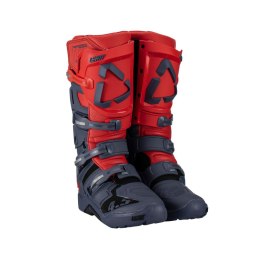 LEATT BUTY CROSS 4.5 ENDURO BOOTS RED KOLOR GRANATOWY/CZERWONY FLUO ROZMIAR 40.5 / 25.5 cm