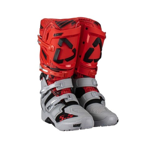 LEATT BUTY CROSS 5.5 FLEXLOCK ENDURO BOOTS JW22 KOLOR CZERWONY/SZARY ROZMIAR 42 / 26.5 cm