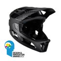 LEATT KASK ROWEROWY MTB ENDURO 3.0 (WYPINANA SZCZĘKA/KASK 3W1) V23 STEALTH KOLOR CZARNY ROZMIAR S (51-55 cm)