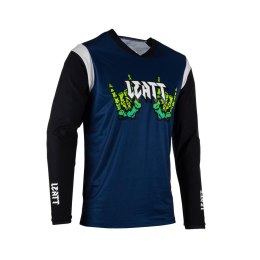 LEATT KOSZULKA ROWEROWA MTB GRAVITY 3.0 JERSEY ZOMBIE KOLOR GRANATOWY ROZMIAR S